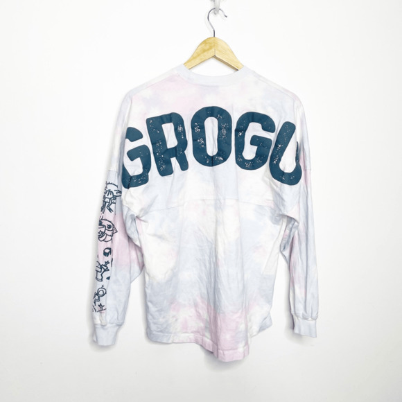 Disney Spirit Jersey Mandalorian Tie Dye Star Wars Baby Yoda Child GROGU SMALL S - Picture 8 of 8